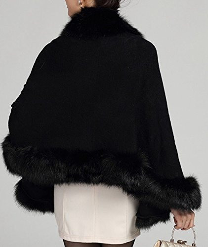 Chal Con Estola De Pelo Sintetico Para Bodas De Invierno 1