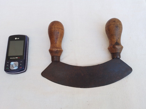 Antigua Cuchilla Media Luna De Cocina Marca Púa 21cm 0