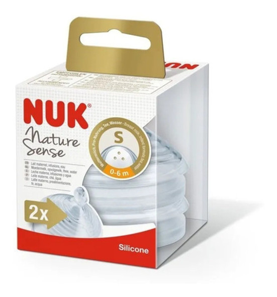 Tetina Natural Sense Nuk 0-6m 6-18m Respuesto X 2 0