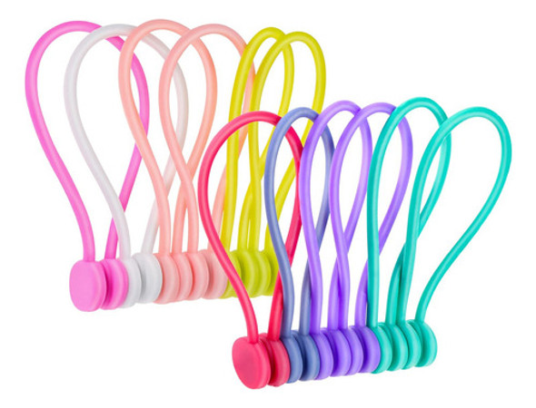 Fgsaeor - Organizadores De Cables Magnticos, Bridas De Silic 0