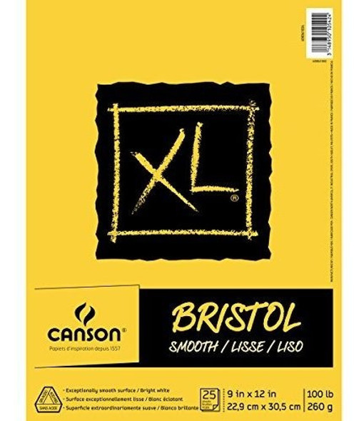 Serie Canson Xl  Almohadilla Bristol 9x12 Doblar Suave 0