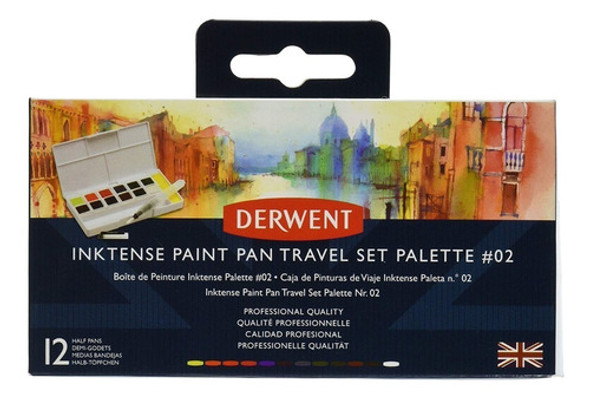 Set Acuarelas Derwent Inktense #02 - 12 Colores Pastilla 0
