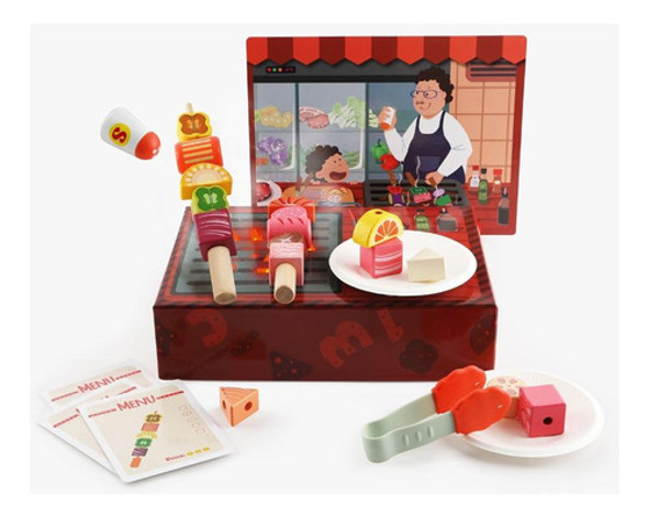 Juego De Parrilla De Madera Top Bright 0 Juego De Parrilla De Madera Top Bright 0