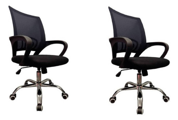 Silla Ejecutiva Pack 2 Unidades Mesh Ezri Ergonomica Respald 0