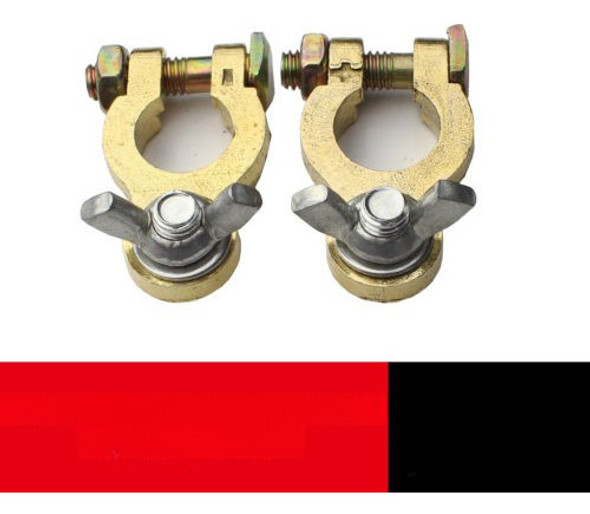 2pcs Batería Cargador Terminal Conector Abrazadera Clip Posi 0