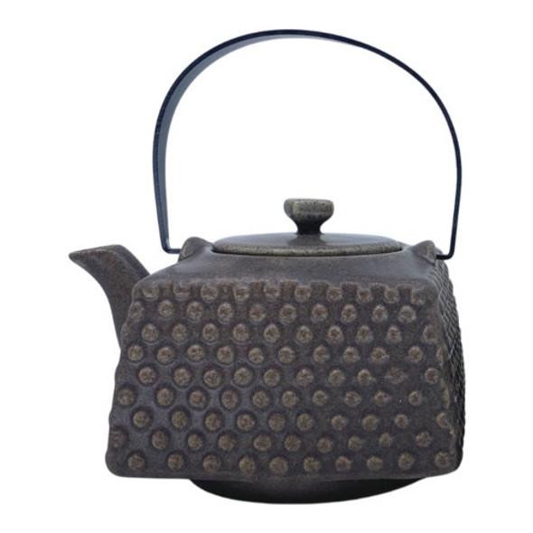Tetera Cerámica Recta Shanghai 750ml Con Infusor De Acero 0