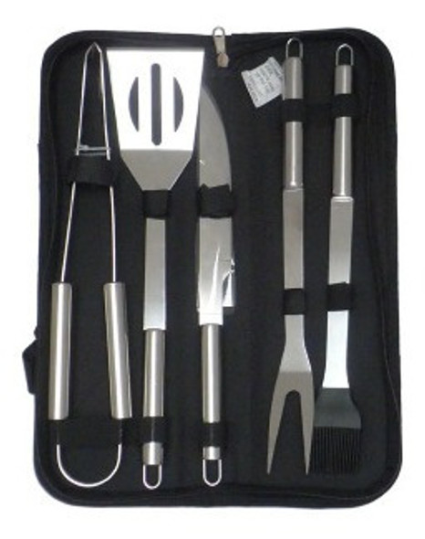 Set Asado Parrilla 5 Piezas Con Estuche 1