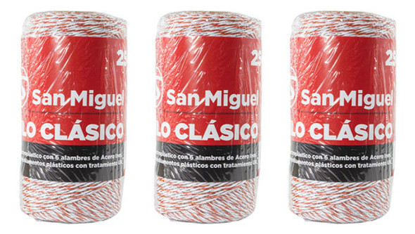 Caja X 3 Rollos Hilo Elec P/ Boyeros Electrificadores 250mts 0