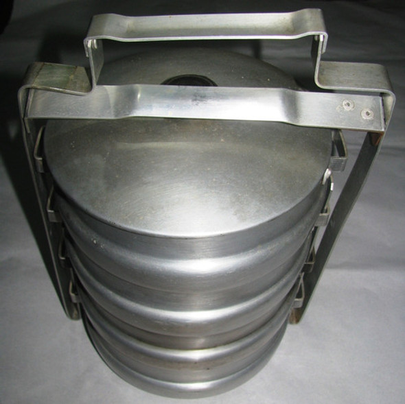 Portaviandas Antiguo De Aluminio Fuaye 4 Reparticiones 0