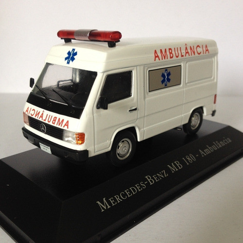 Colección Mercedes Mb 180 Ambulancia Esc 1 43  11cm Ixo 0