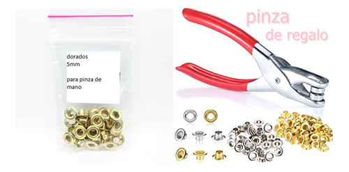 150  Ojalillos P/  Pinza   ,unicos Que Sirven 5 Mm 0