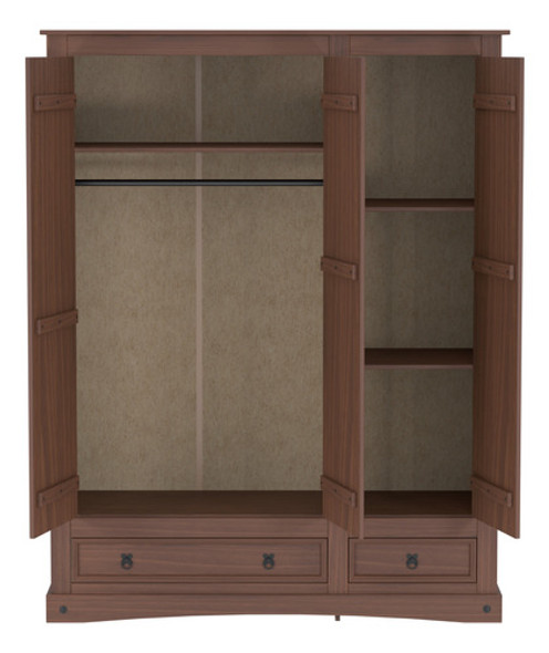 Placard Ropero Armario Linea Mexicana 3 Puertas Cajones E093 1