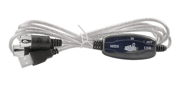 Interfaz Cable Midi Usb Teclados Pianos Batería Mac Pc 0