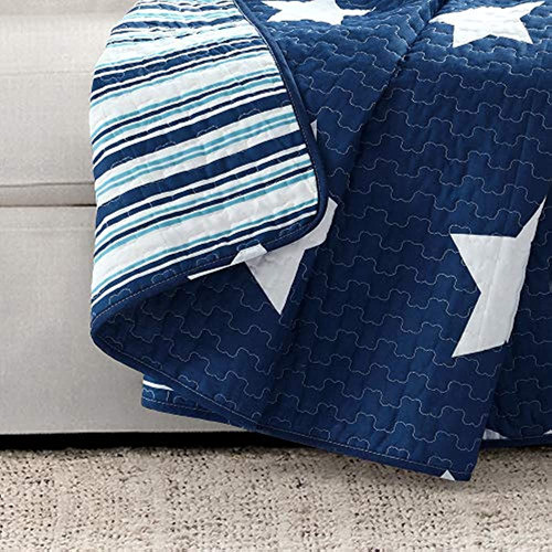 Lush Decor, 50  X 60 , Manta Con Diseño De Estrella Azul Mar 1