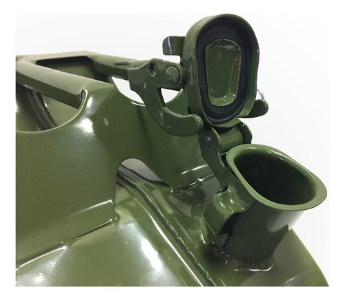 Bidón De Chapa Combustible 10 Lts Metálico Traba Seguridad 1