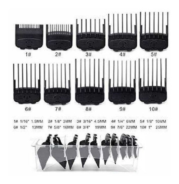 Set Peines De Alza Guia Magneticos Para Wahl X 10 Unidades 0