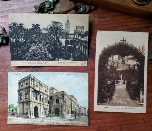 3 Postales Antiguas Sevilla S/c 0