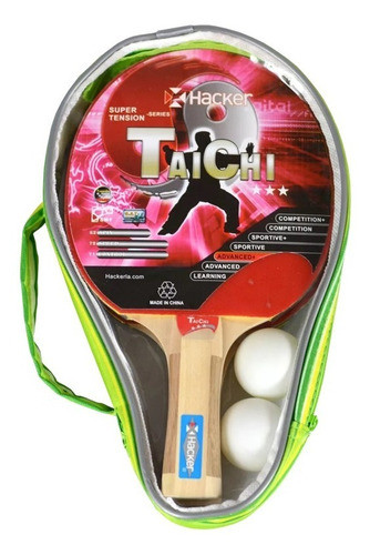 Kit Ping Pong Hacker 3* Taichi Pvc Bag (1) * Ver Detalle 0
