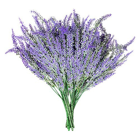 Royal Importa Flores Artificiales De Seda Púrpura Lavanda - 0