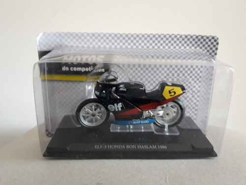 Moto Honda Haslam  1986 Esc 1 24  Aprox 7cm  Colección 0