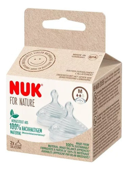 Tetinas Nuk X2 Para Mamaderas For Nature Flujo M 1 Tetinas Nuk X2 Para Mamaderas For Nature Flujo M 1