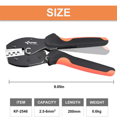 Kf Cptec - Crimpadora Para Conectores De Enchufe Solar - Her 1