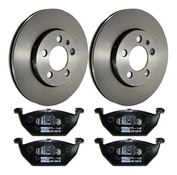Kit Discos Y Pastillas P/ Volkswagen Fox Crossfox Suran 0