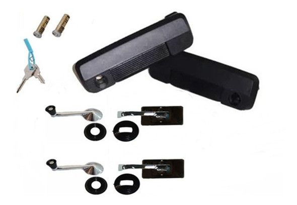 Kit Metálico Manijas Exterior Interior Fiat 147 Spazio-viv 0