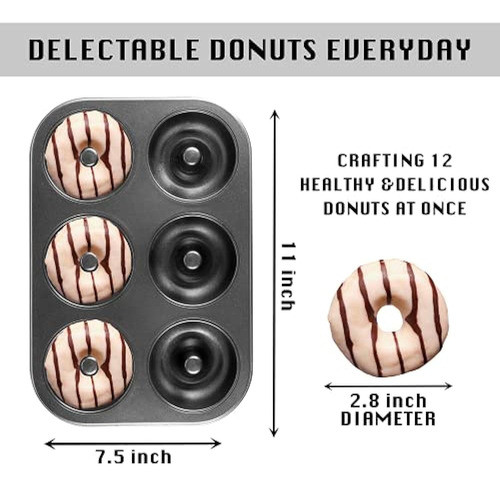Molde Para Donas Hongbake Para Hornear, Bandeja Para Donas M 1