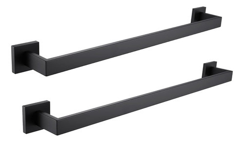 2 Barras De Toallas De Bao Lanc Negro Mate De 24 Pulgadas Pa 0