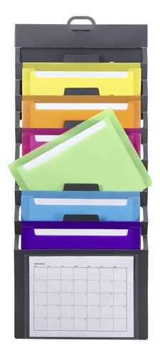 Organizador De Pared De Smead En Cascada, 6 Bolsillos, Tamañ 0