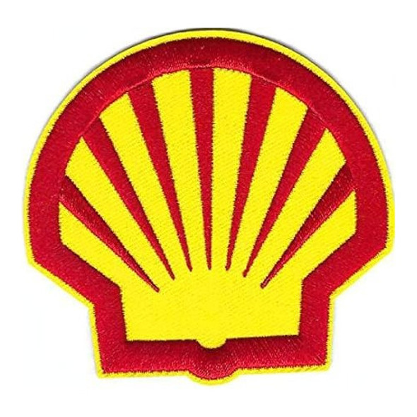 Parche Aplique Termoadhesivo Bordado Logo Shell  6,5 X 6 Cms 0