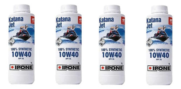 Aceite Ipone Katana Jet 10w40 Sintetico X 4l 0