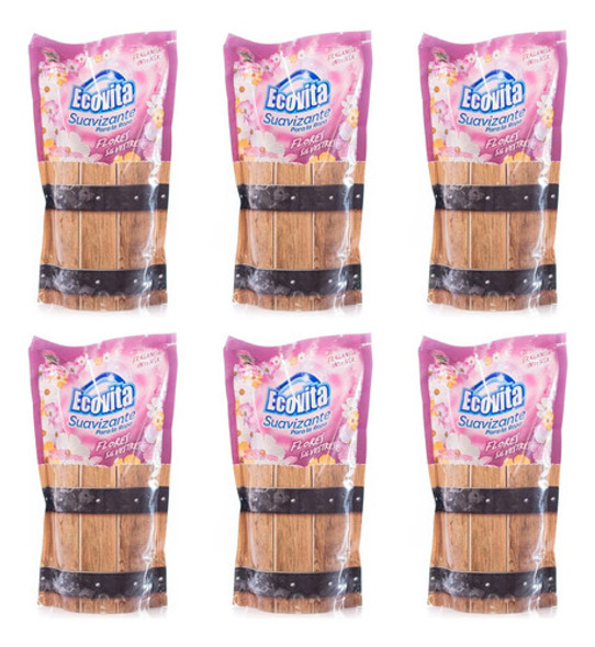 Suavizante Ecovita Flores Silvestres Doypack X 900 Ml X6 1