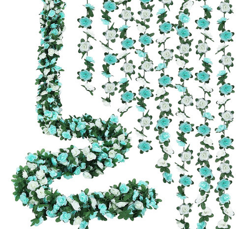 Guirnaldas Flores Artificiales Seda 10pzas 25mts Total 0