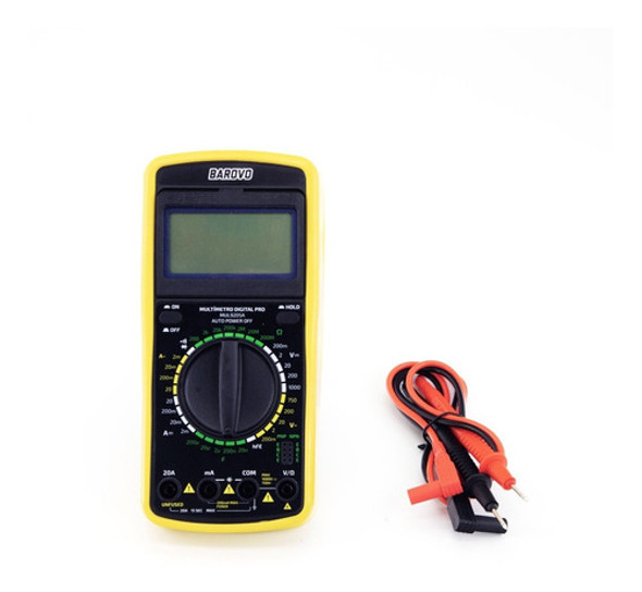 Multimetro Tester Digital Udovo Ac Dc Data Hold Display Led 1