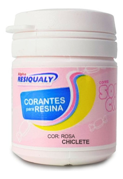 Corantes Para Resina - Cores Softcandy Rosa Chiclete De 20g 0