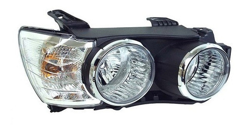 Farol Delantero Derecho Con Aro Cromado Alternativo Sonic 0