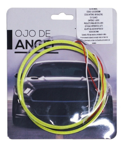 Kit Led Ojos De Angel Cob 120mm 12v Blanco Tuning 0