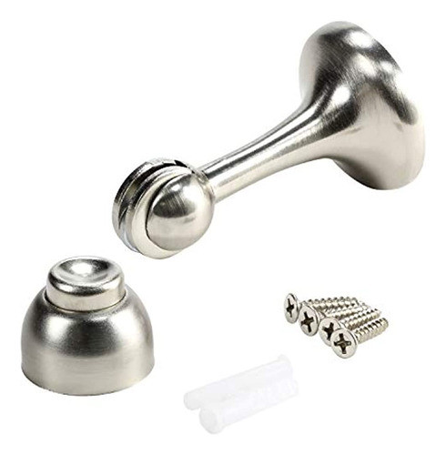 Rok Hardware Magnetic Door Stop Níquel Cepillado 3 Pulgadas 0