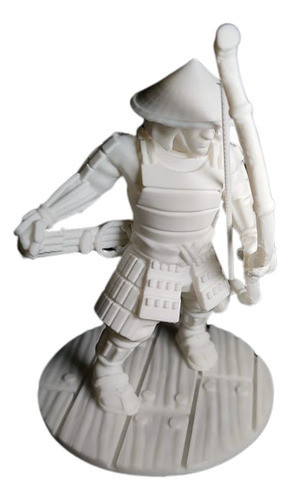 Samurái Mod5 Arquero, Ashigaru, Escala 1/16, Blanco 0