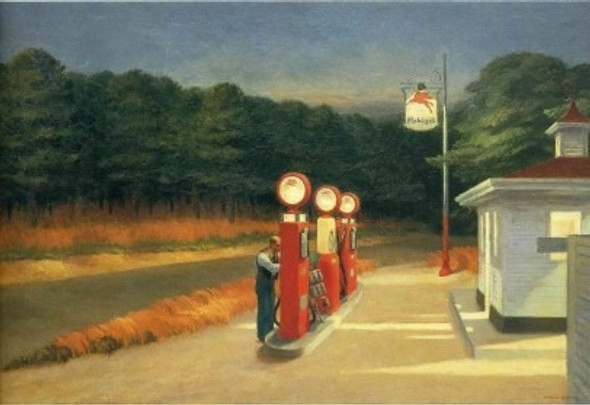Edward Hopper - Gas Station - Gasolinera - Lámina 45x30 Cm. 0