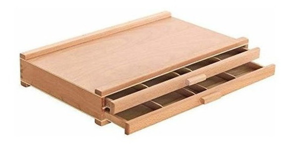 Cajonera De Madera  2 Cajones Con Divisiones Para Artistica 0
