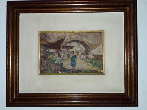 1389- Angelo Cannone Osm  49x40cm Com Moldura- Feira. 1