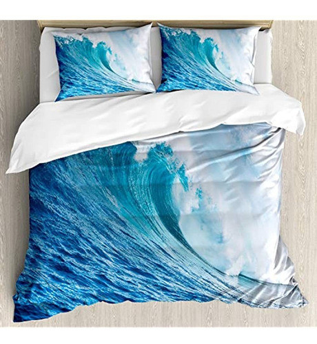 Juego De Funda De Edredón Con Diseño De Océano De Ambesonne, 0