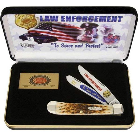 Case Cutlery Cat-le Case's Law Enforcement Handle Trapper Po 0