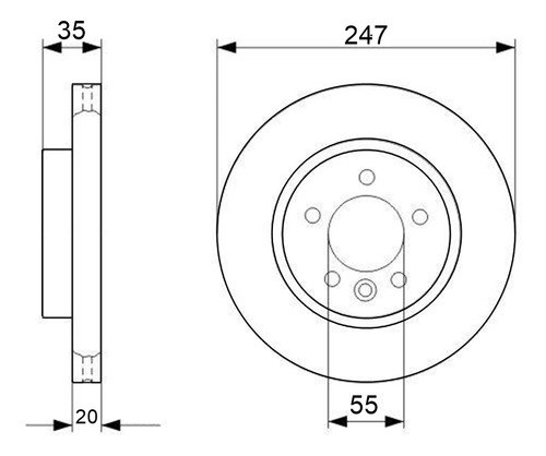Juego Discos Freno Byd F0 Ventilados 1