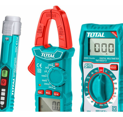 Kit Electricista Detector Voltaje+pinza Digital+multímetro 1