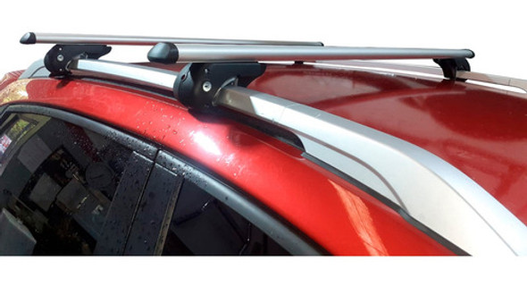 Barras De Techo Transversales 1.25 Mts Spaco Aluminio Gris 0
