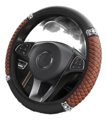 Cubre Volante De Cuero Suave De Ajuste Universal 38cm. - 04 0